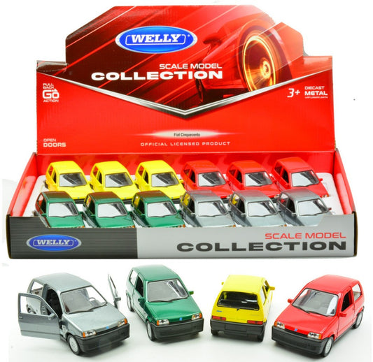 FIAT 500 ANNI 90 COL.ASS.cm 10 Scale Varie Welly