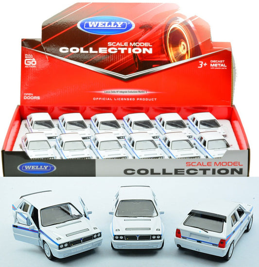 LANCIA DELTA HF INTEGRALE EVOLUZIONE MARTINI cm 10 Scale Varie Welly