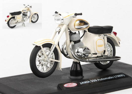 MOTO JAWA 350 AUTOMATIC 1966 WHITE 1:18 Scala 1:18 Abrex
