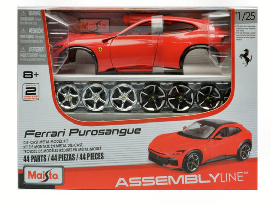 FERRARI PUROSANGUE RED KIT 1:24 Scala 1:24 Maisto