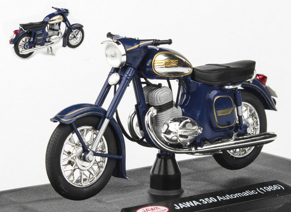 MOTO JAWA 350 AUTOMATIC 1966 BLUE 1:18 Scala 1:18 Abrex