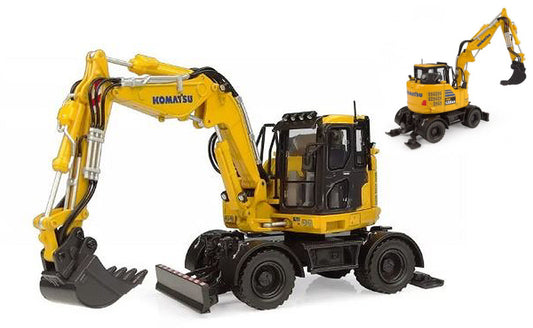 ESCAVATORE A RUOTE KOMATSU PW138-MR11 1:32 Scala 1:32 Universal Hobbies