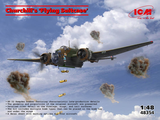 CHURCHILL'S FLYING SUITCASE KIT 1:48 Scala 1:48 ICM