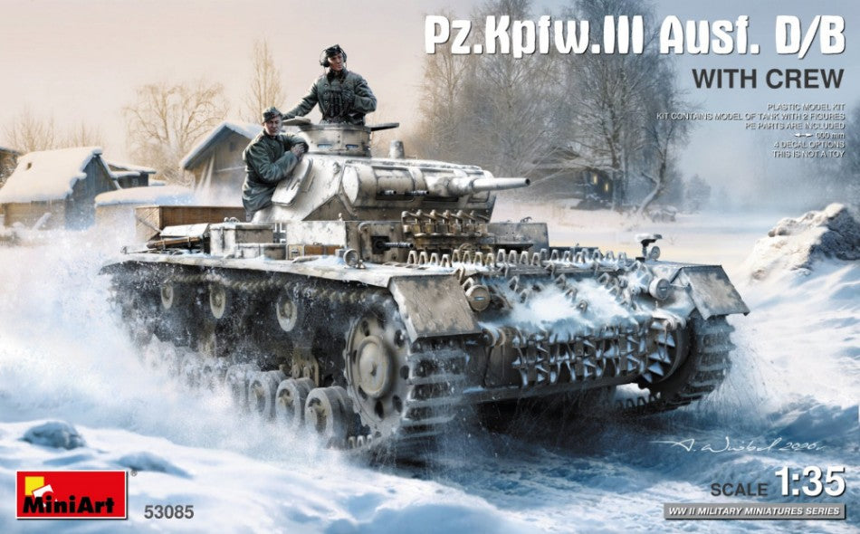 Pz.Kpfw.III Ausf. D/B WITH CREW KIT 1:35 Scala 1:35 Miniart