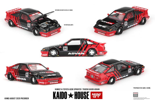 TOYOTA AE86 SPRINTER TRUENO
KAIDO ADVAN 1983 1:64 Scala 1:64 Mini GT