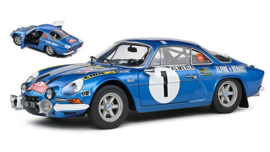 ALPINE A110 1600S N.1 RALLY MONTE CARLO 1972 THERIER-ROURE 1:18 Scala 1:18 Solido