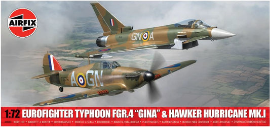 TWIN PACK - EUROFIGHTER TYPHOON FGR.4 (BLACKJAC) + SHORTS TUCAN KIT 1:72 Scala 1:72 Airfix
