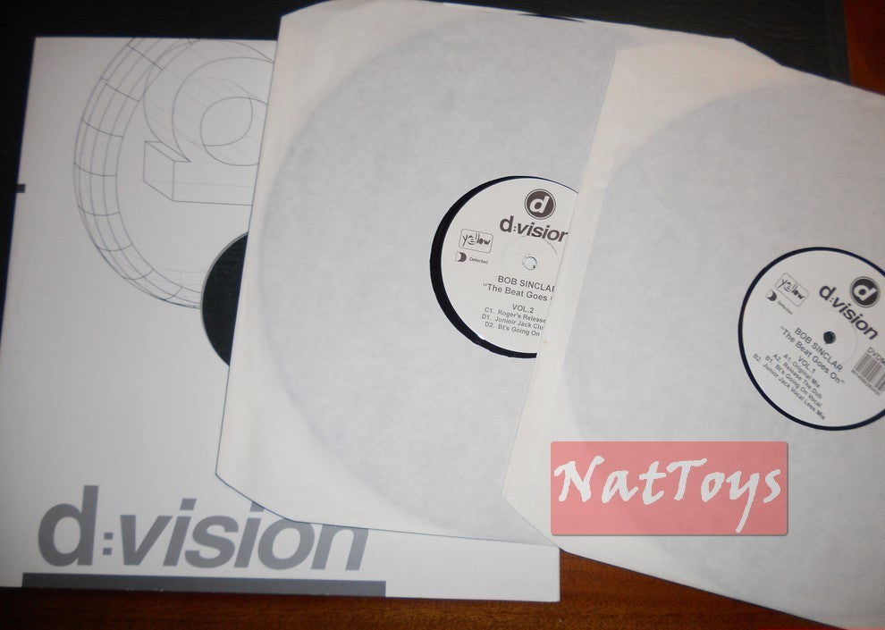 12" 33 Bob Sinclair THE BEAT GOES ON (Italie DVDM 345) - Double EP promo NM/NM/NM