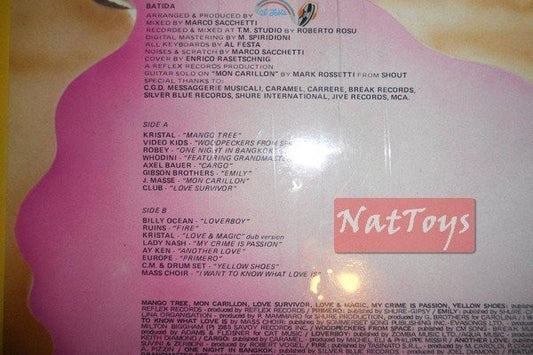 12" 33 COMPILATION BATIDA (Italie 1985, REFLEX RECORDS RR 67702) - NM/NM