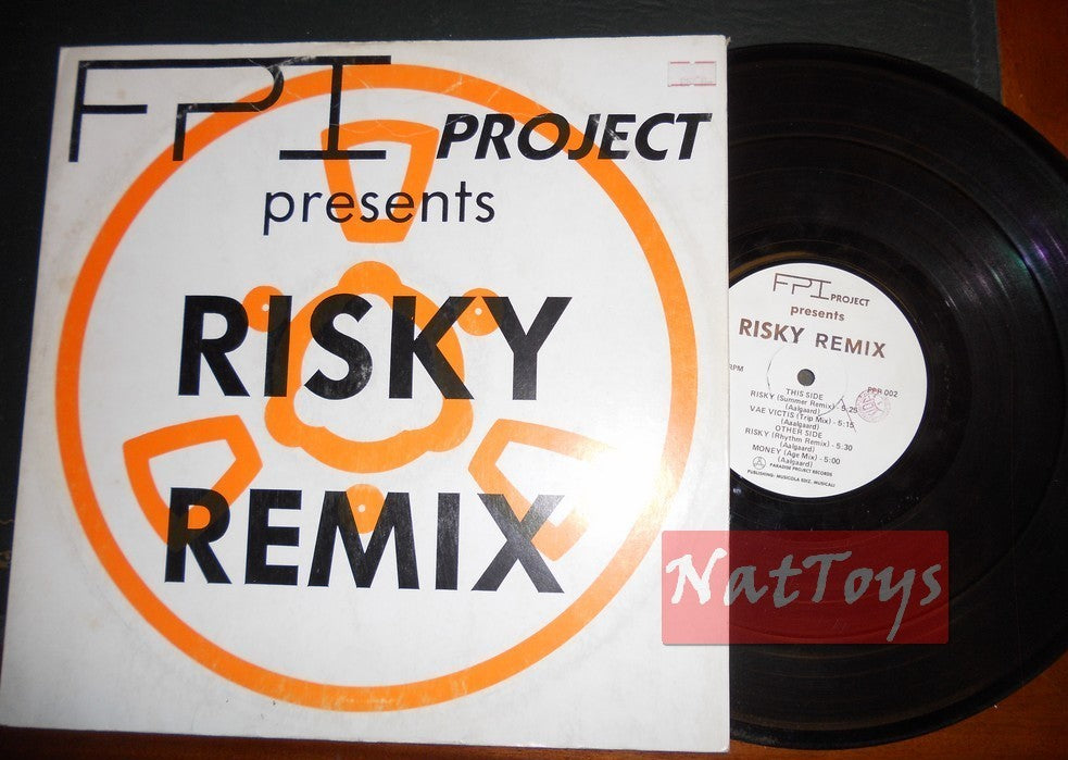 12" 33 FPI Project RISKY REMIX (Italie, PARADISE PROJECT RECORDS PPR 002) - VG/VG