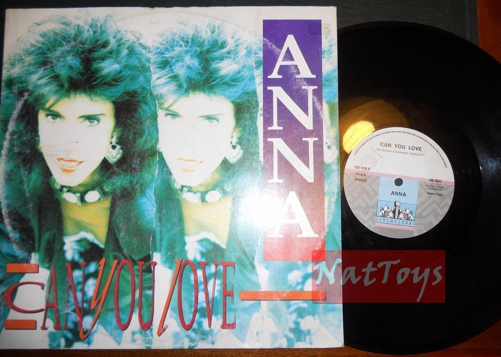 12" 33 TR/MIN Anna CAN YOU LOVE (Italie 1987, TIME RECORDS TRD 1058) - EX/EX