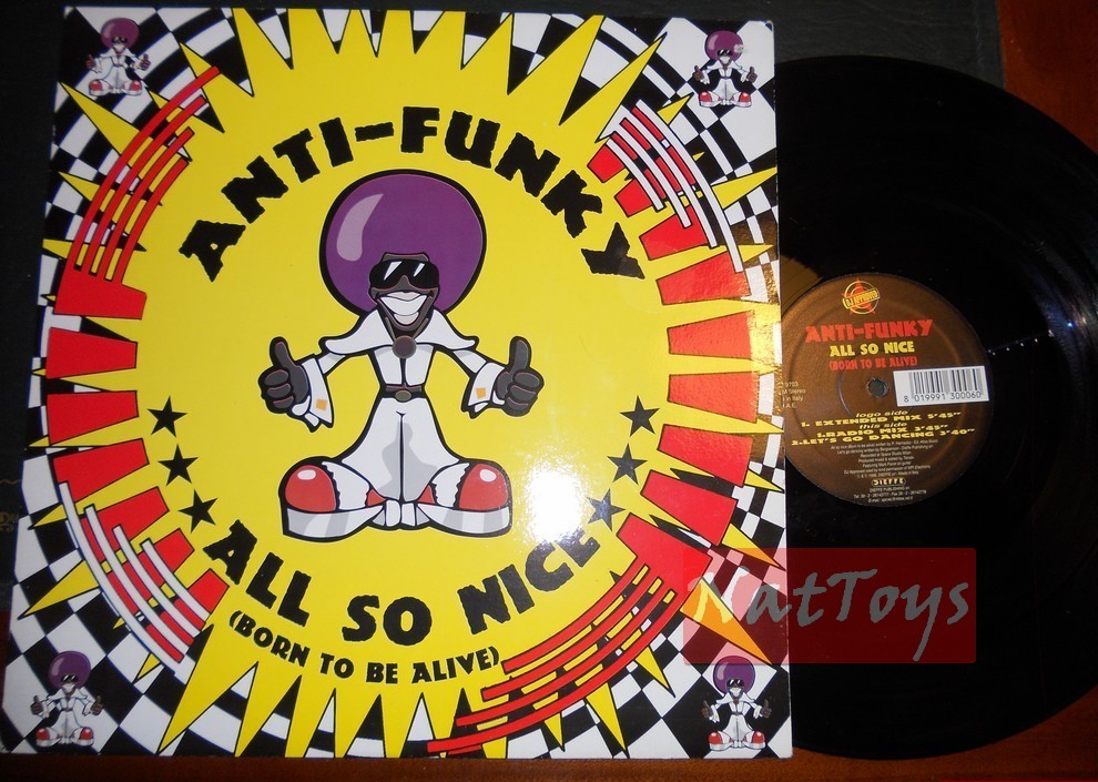 12" 33 tours Anti-Funky ALL SO NICE (BORN TO BE ALIVE) (1997, APP 9703) - EX/EX