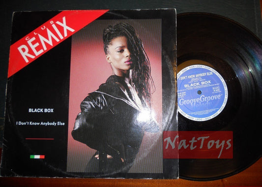 12" 33 RPM Black Box I DON'T KNOW ANYBODY ELSE (Italy 1990, GGM 9010) - VG/VG