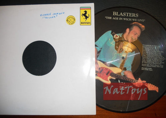 12" 33 RPM Blasters THE AGE IN WHICH WE LIVE - EX/EX picture disc promo