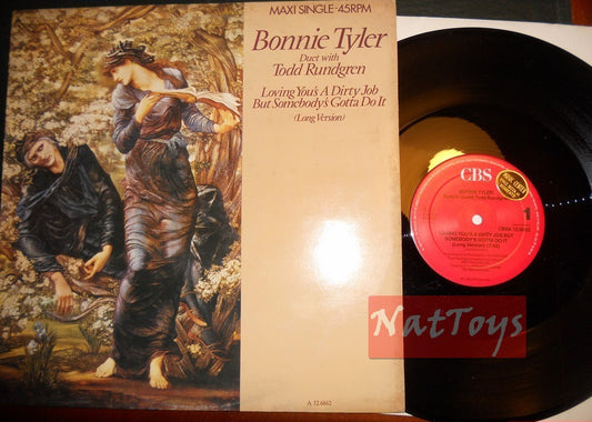 12" 33 RPM Bonnie Tyler &amp; Todd Rundgren LOVING YOU'S A DIRTY JOB BUT SOMEBODY'S