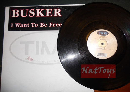 12" 33 RPM Busker I WANT TO BE FREE (Italy 1999, TIME 152) - VG/VG