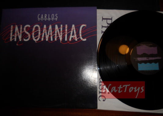 12" 33 TOURS Carlos Alomar INSOMNIAC (USA 1987, PRIVÉ 2022-1-PD) - EX/NM