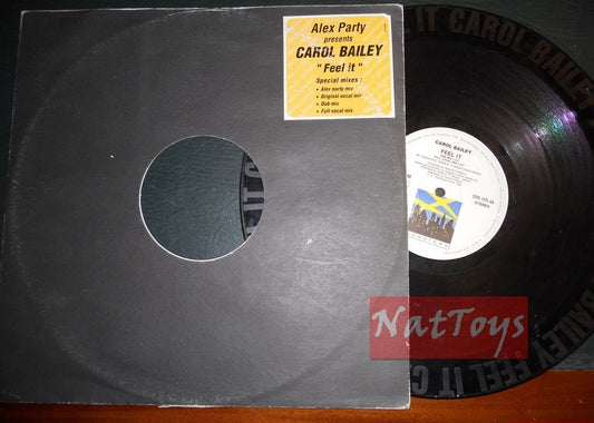 12" 33 Tours Carol Bailey FEEL IT (Italie 1994, DOWNTOWN DTR 1075) - VG/VG