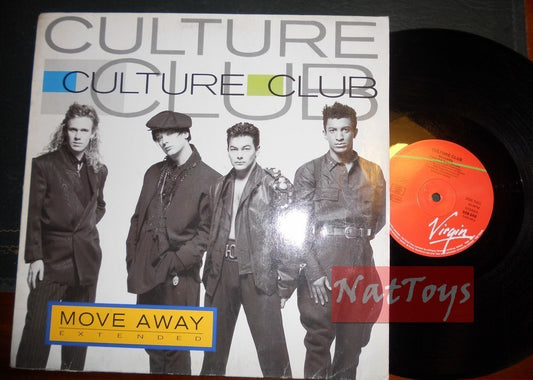 12" 33 RPM Culture Club MOVE AWAY/SEXUALITY (Allemagne 1986 VIRGIN 608 046) EX/EX