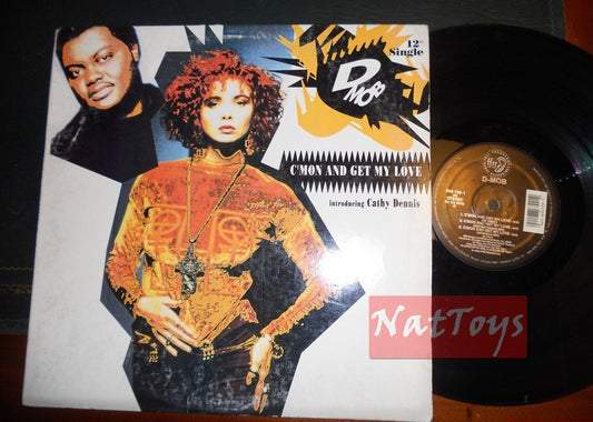 12" 33 tours D-Mob avec Cathy Dennis C'MON AND GET MY LOVE (USA 1989) - VG/VG