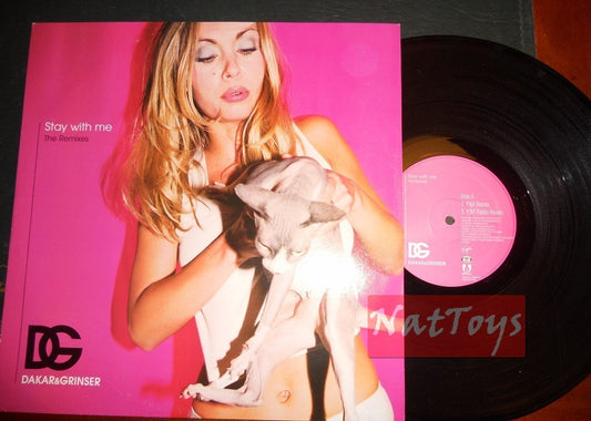 12" 33 GIRI Dakar &amp; Grinser STAY WITH ME - LES REMIXES (Italie 2001) - NM/NM