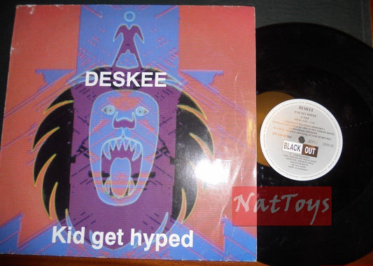12" 33 RPM Deskee KID GET HYPED (Allemagne 1990, BLACK OUT SPV 050-07865) - VG/VG