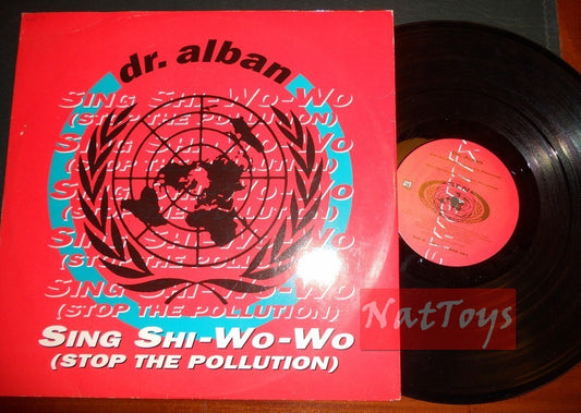 12" 33 RPM Dr. Alban SING SHI-WO-WO (Suède 1991, SWEMIX RECORDS SWE T41) EX/EX