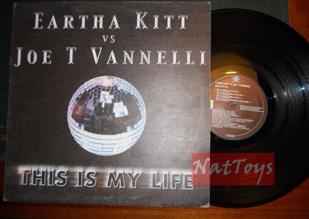 12" 33 tours Eartha Kitt contre Joe T Vannelli C'EST MA VIE (2001 DB 154) - EX/EX