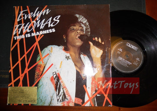 12" 33 Tours Evelyn Thomas THIS IS MADNESS (France 1989 CLEVER CLE 14254-6) VG/VG