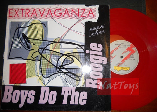 12" 33 RPM Extravaganza BOYS DO THE BOOGIE (Allemagne 1988) - Vinyle rouge NM/NM