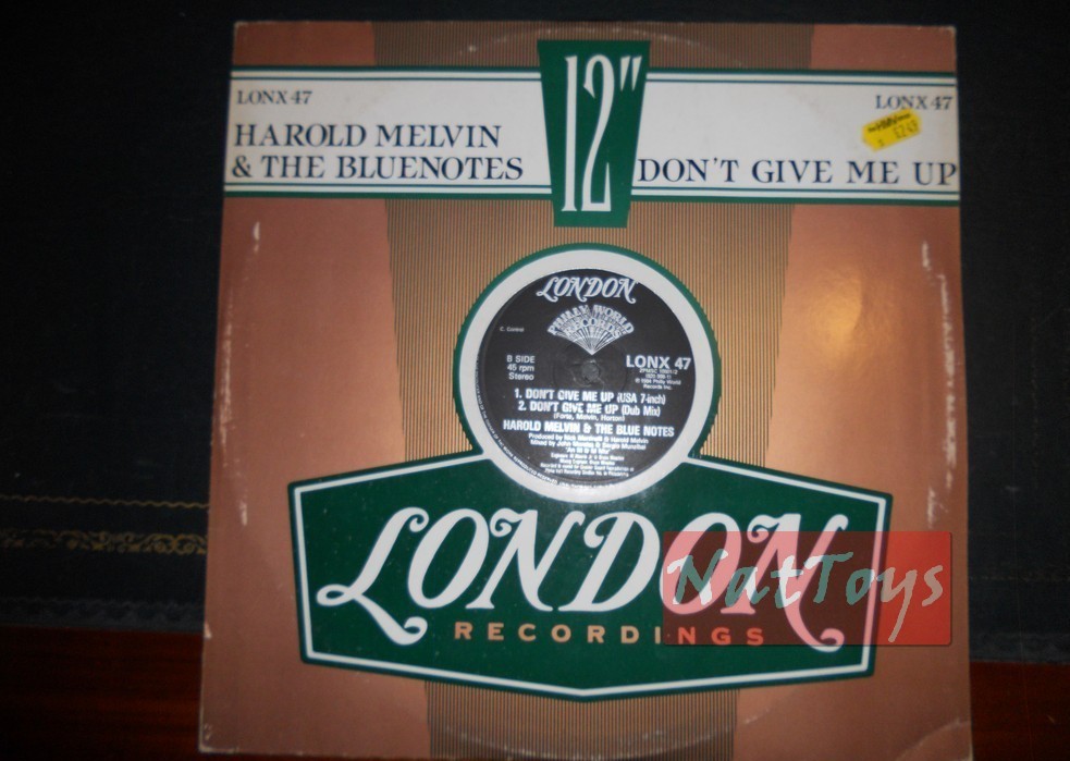 12" 33 tours Harold Melvin &amp; The Bluenotes DON'T GIVE ME UP (Royaume-Uni 1984) - EX/NM