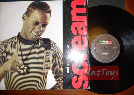 12" 33 RPM Ice MC SCREAM (Italy 1990, DANCE WORLD ATTACK DWA 00.09) - VG/VG