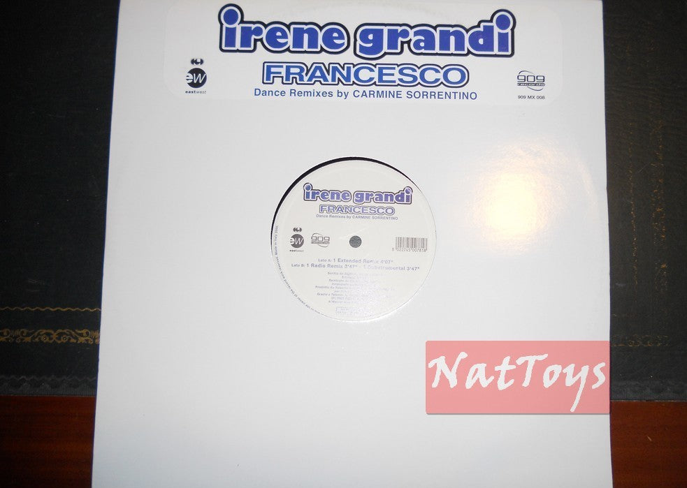 12" 33 RPM Irene Grandi FRANCESCO (Italy 2000, 909 RECORDS 909MX008) - NM/NM