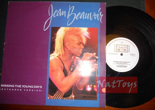 12" 33 RPM Jean Beauvoir MISSING THE YOUNG DAYS (UK 1987) - EX/EX