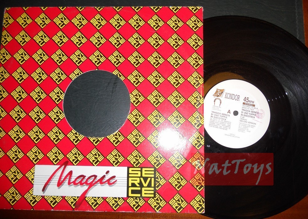 12" 33 RPM Jo Kondor TRAGIC EVENING OF A YUPPIE IN THE DISCO (Italy) - EX/EX