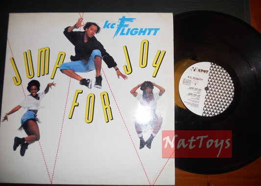 12" 33 RPM KC Flightt JUMP FOR JOY (Italy 1990, PAN POT/DISCOMAGIC) - EX/EX