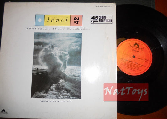 12" 33 RPM Level 42 SOMETHING ABOUT YOU/COUP D'ETAT (1985, POLYDOR) - VG/VG