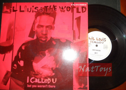 12" 33 TR/MIN Lil Louis I CALLED U (Royaume-Uni 1989, FFRR RECORDS FXR 123) - EX/EX
