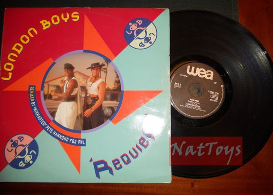 12" 33 RPM London Boys REQUIEM/THE MIDI DANCE (Allemagne 1988 WEA YZ 345TX) EX/EX