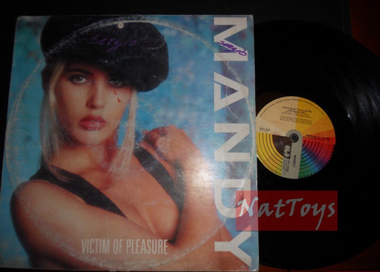 12" 33 TR/MIN Mandy VICTIME DE PLAISIR/DITES C'EST L'AMOUR (Italie 1988, CGD INT) - VG/VG