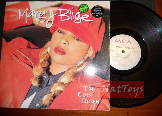 12" 33 TR/MIN Mary J. Blige I'M GOIN' DOWN (Royaume-Uni 1995 MCA RECORDS MCST 2053) EX/NM