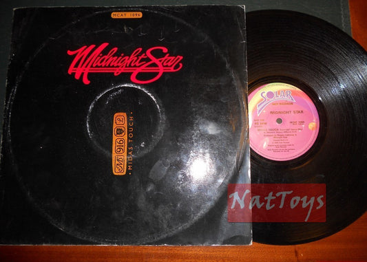 12" 33 RPM Midnight Star MIDAS TOUCH (Royaume-Uni 1986, SOLAR RECORDS MCAT 1096) EX/EX