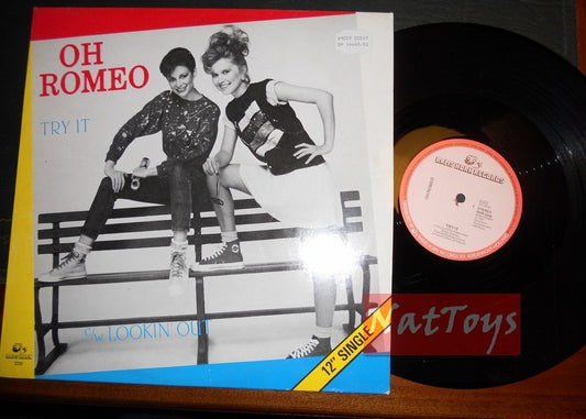 12" 33 TR/MIN Oh Romeo TRY IT/LOOKIN' OUT (Hollande 1983 RAMS HORN RECORDS) - VG/NM