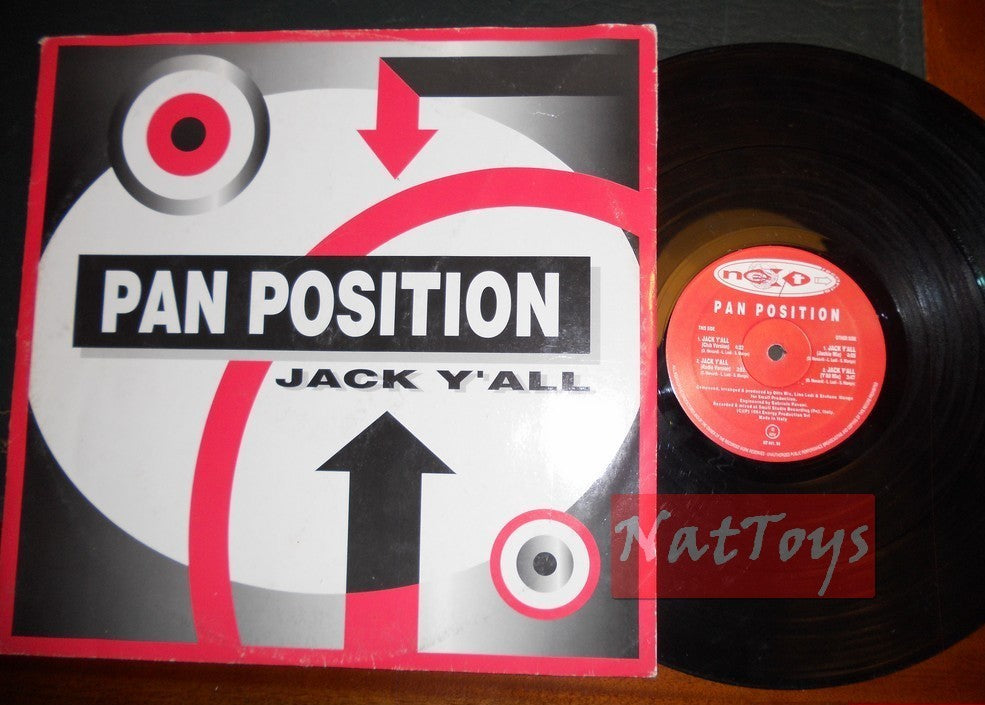 12" 33 RPM Pan Position JACK Y'ALL (Italy 1994, NEXT RECORDS NT 041 94) - VG/VG