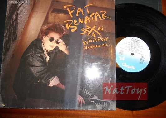 12" 33 RPM Pat Benatar SEX AS A WEAPON (Germany 1986 CHRYSALIS 602 148) - EX/EX