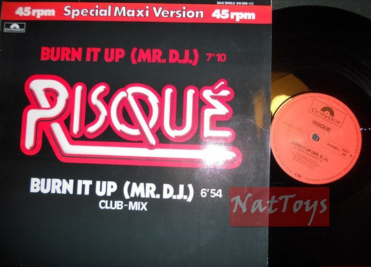 12" 33 GIRI Risque' BURN IT UP (Germany 1983, POLYDOR 815 908-1) - NM/NM