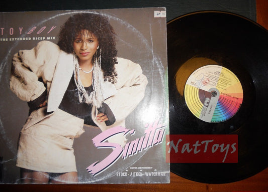12" 33 GIRI Sinitta TOY BOY (Italy 1987, CGD INT 15328) - VG/VG