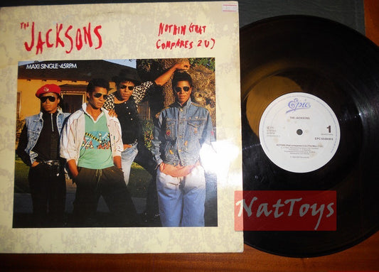 12" 33 TR/MIN The Jacksons RIEN (QUI COMPARE 2 U)/ALright With ME 1989 - VG/VG