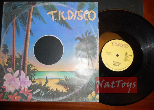 12" 33 RPM Wizzdom WIZZDOM/FREE BASS (USA 1980 TK DISCO 455) - VG/EX