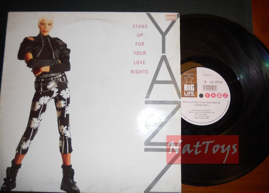 12" 33 GIRI Yazz STAND UP FOR YOUR LOVE RIGHTS (U.K. 1988 BIG LIFE BLR 5T) EX/EX